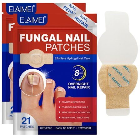 Soppneglbehandlingsplaster for reparasjon av skadede tånegler – Si farvel til negleproblemer