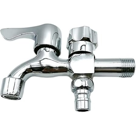 Utendørs kran Dobbel utløp Kran, dobbel utløp Hagekran høy kvalitet Messing utløp Kran, kontroll Hagekran Dobbel utløp 3/4'' Grensesnitt 3/