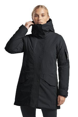 Tenson Vision Parka Women Vinterjackor Dam Svart S
