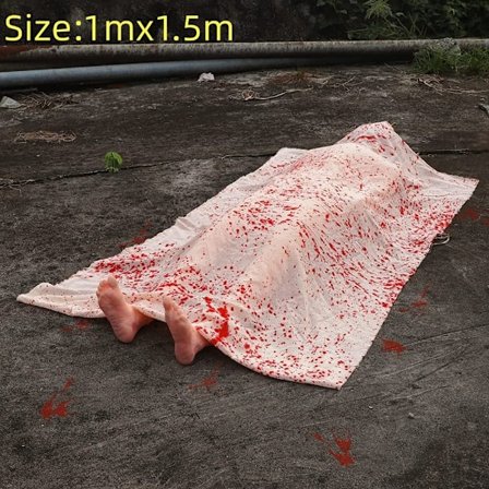 Fake Corpse Prop Haunted House Party Inflatable Corpse