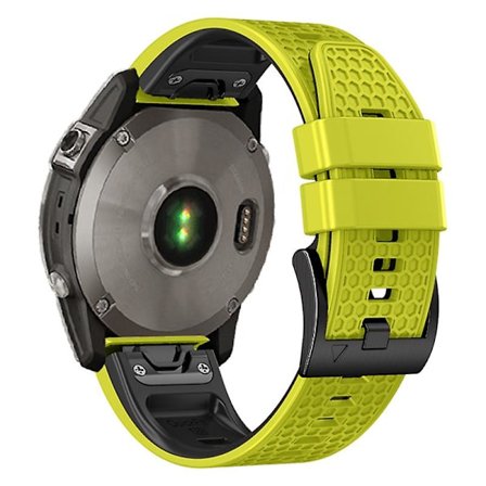 Dot Textur Silikonband för Garmin Tactix 7 Pro / Fenix 7x / 6x Pro / 5x Plus, 26mm Tvåfärgat Klockarmband