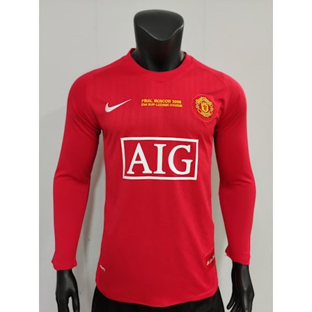 06-07 Manchester United F.C. Hjemmebanetrøje Langærmet Fodbolduniform T-shirt S-2XL