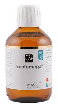 Ecolomega Ecolomega fiskeolie 200 ml, Helse & Madvarer, Kosttilskud, Fiskeolie & Omega 3