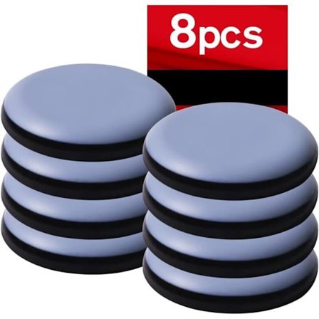 8 stk 50 mm (Runde) Teflon Møbelknotter, Glidbeskyttelse For Møbler - Glidere Møbelknotter For Teflon Selvklebende Teflon Møbelknotter For Stol So