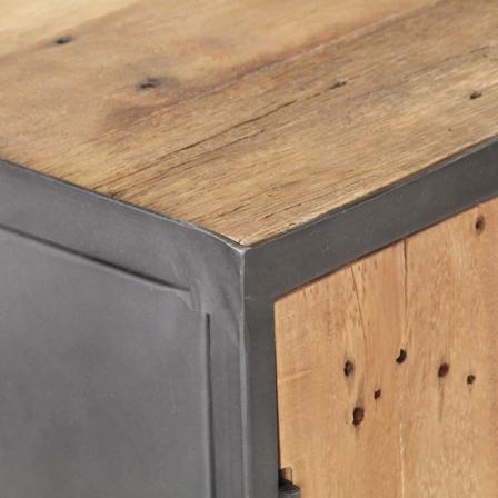 Vidaxl Skänk 60x35x74 Cm Massivt Återvunnet Trä Brun