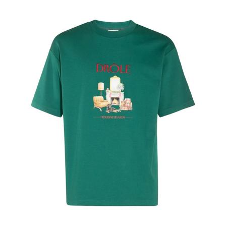 Drole de Monsieur, T-shirt Zielony, Mężczyzna, Rozmiar: L