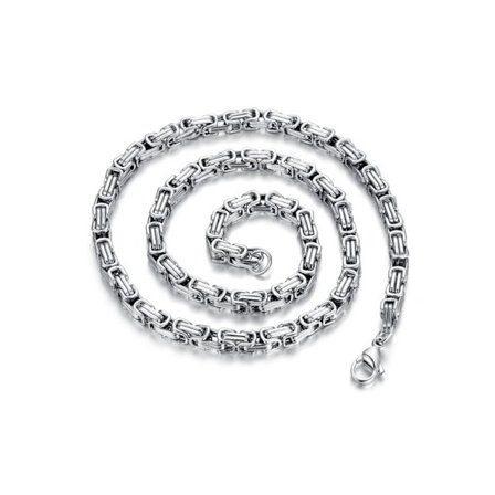 Kejsarlänk halsband i Stål , håller färgen livet ut! 5,5mm