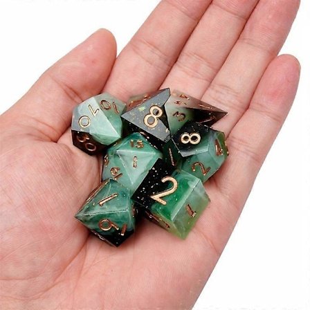 Nye modeller Polyhedral Resin Dnd Terningesæt D Terninger Drage og Dungeon Rpg Spil Skarpe Resin Terninger