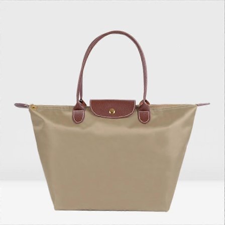 Klassisk ensfarvet dame Oxford stof indkøbstaske nylon skuldertaske foldbar opbevaringstaske vandtæt håndtaske til kvinder