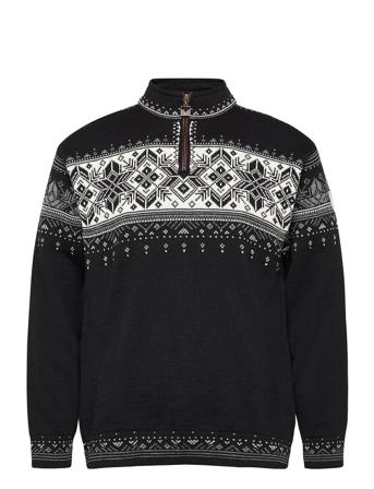 Blyfjell Sweater Knitwear Half Zip Pullover Sort Dale Of Norway