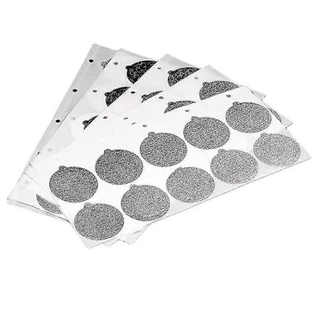 500 stk. til genopfyldning af kapsler, selvklæbende, genanvendelige til aluminiumsfolie, bryggerlåg, kapselklistermærke