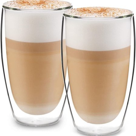 Glaswerk Design Latte Macchiato glas (4 x 330ml) - dobbeltvæggede glas KLB