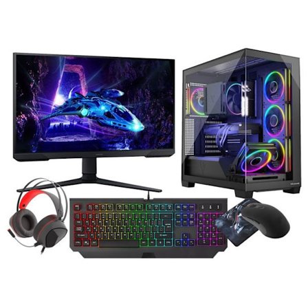 PC-spel VIST Stellar Ryzen 7 5700X 32 Go DDR4 RTX 5060 1 To NVMe 24 180Hz Svart