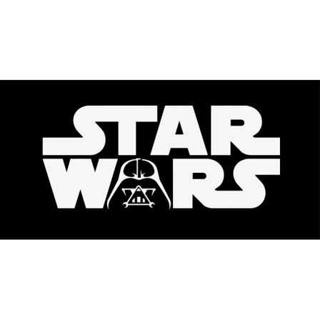 Star Wars Logo Handduk One Size Svart/vit