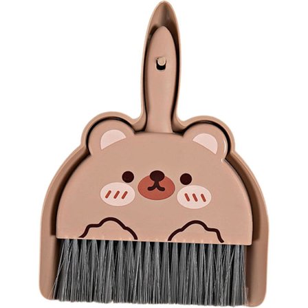 Mini støvbrett og kostsett, lite kost og støvbrettsett, bærbart støvbrett og kostsett for stasjonære datamaskiner, kjøkken