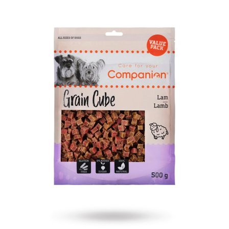 Companion - Companion Lamb Grain Cube 500g - Matskål, hundgodis & tuggisar