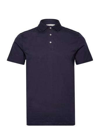 Bs Natesan Regular Fit Polo Shirt Polos Short-sleeved Marineblå Bruun & Stengade*Betinget Tilbud