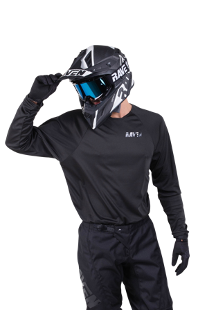 Bluză Motocross Raven Rival negru XXL