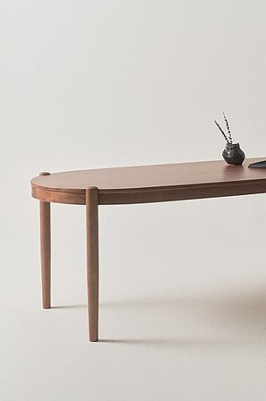 Jotex - Ovalt Spisebord 90x240 Cm Valnøddebrun - NATTAVAARA - Køb Spisebord hos Jotex