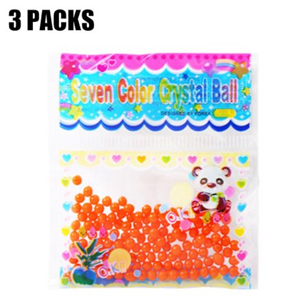 300 st Vattenväxt Jord Blomma Gelé Kristall Jord Lera Pärlor Gel Pärlor Bollar Hem Vas Inredning