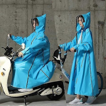 2023 Vespa Regndresser Herre/Menn Glidelås Hette Poncho Motorsykkel Regntøy Lang Stil Fottur Poncho Miljøvennlig Regn Regndresser sommer-Yvan
