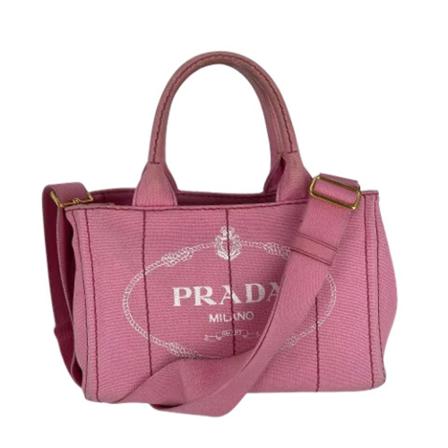 Prada Vintage, Pre-owned Handbag Roze, Dames, Maat:ONE Size,Canvas