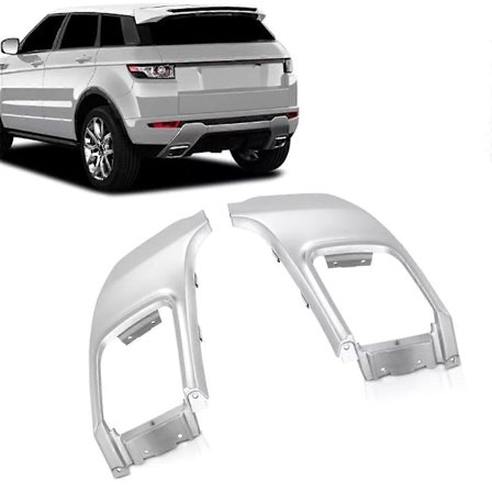 Bakre stötfångare avgas skärmskydd för Land Range Rover Evoque Vänster