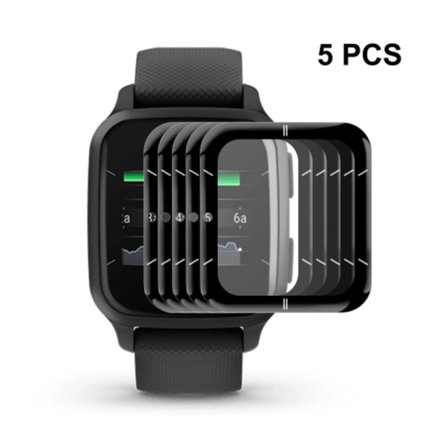 5 st för Garmin Venu SQ 2 3D Full täckning Soft PC Edge + PMMA HD skärmskyddsfilm