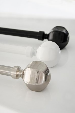 Jotex - Alice 16/19 Stål 13450 - Gardinstangsett - Kjøp Gardinstenger hos Jotex