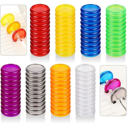 Pakke med 240 Plast Mini-Disker Flerfargede Bindingsringdisker Utvidelsesdisker For Å Legge Til Ekstra Sider, Notater Eller Grafikk (d-583-a)
