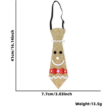 Julklapp för barn Tecknad slips Smycken Julfest Dekoration Snögubbe Älg Icke-knutande Filt Slips