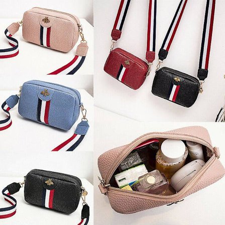 Dam Messenger Messenger Bag Dam Axelväska Avtagbar handväska Ny stil (röd) -1