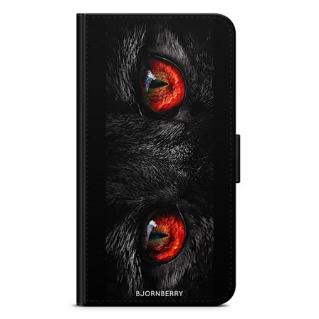 Bjornberry Plånboksfodral Sony Xperia 10 - Röda Kattögon