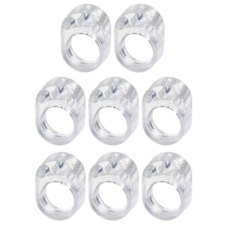 8x Dørstopper til Håndtag - Transparent Transparent