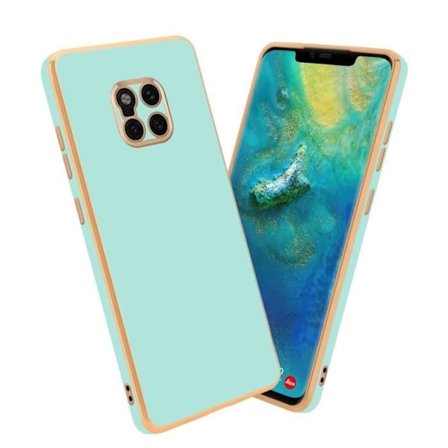 Fodral till Huawei MATE 20 PRO Fodral i glänsande mintgrön - guld Fodral Silikon TPU och kameraskydd