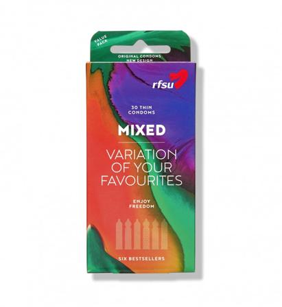 Mixed - 30 Tunna Kondomer - Vuxen.se - Kondomer