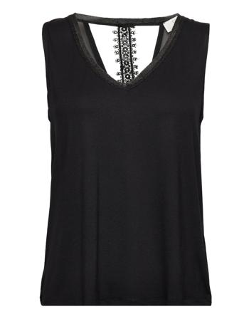 Crsealina Jersey Top Black Cream