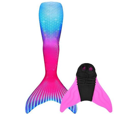 Mermaid Tail For Girls And Boys, Monofin For Swimming Included