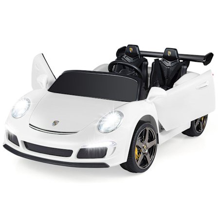 Elbil til børn 12V, fjernbetjening, LED-lys, 4WD