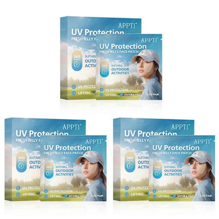 UV-beskyttelses ansiktsplaster for golf utendørs sport, fuktighetsgivende pustende solbeskyttelses ansiktsplaster, for utendørs sport