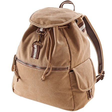 Quadra Vintage Canvas Ryggsäck - 18 Liter (2-pack) One Size