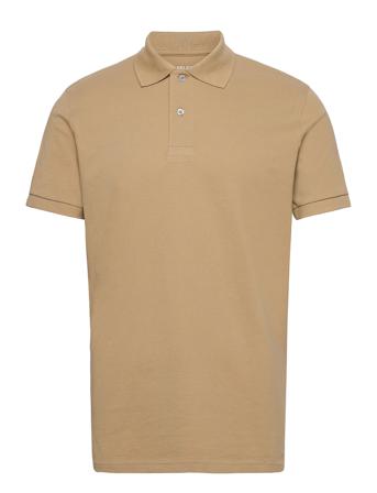 Slhneo Ss Polo S Polos Short-sleeved Brun Selected Homme
