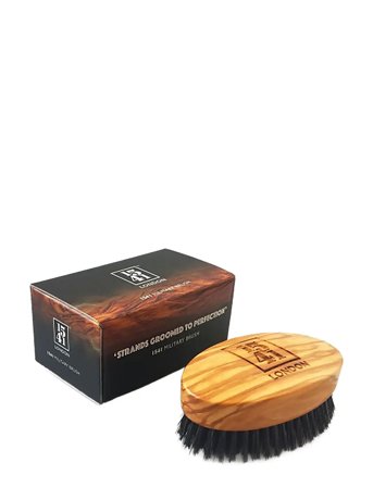 1541 of London Military Hair Brush With Pure Black Bristle (Olive Wood) - Beige - ONE SIZE
