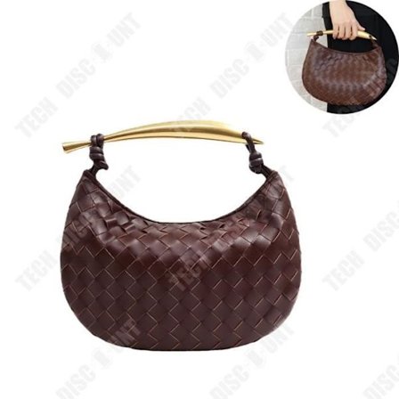 Sac - TD - Väska av hajs tyg - Läder - Medium - Metallhandtag