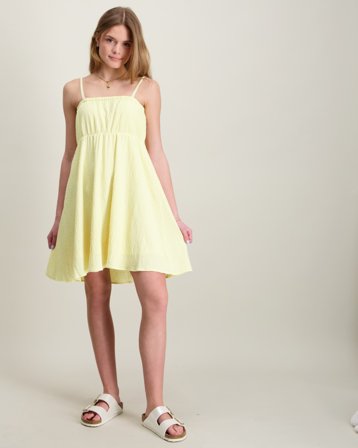 Grunt GRAlbur Struk Dress Gul Klänningar Tjej - Kids Brand Store