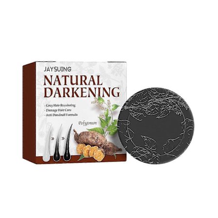 Jaysuing Polygonum multiflorum reparerande schampo tvål, naturligt svart hår, återfuktande och mjukgörande hårvårdsschampo tvål