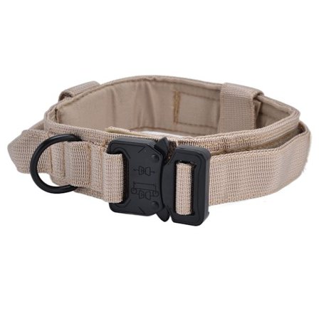 Nylonspenne Hundehalsbånd for trening og jakt Utendørs kjæledyrstilbehør Khaki M