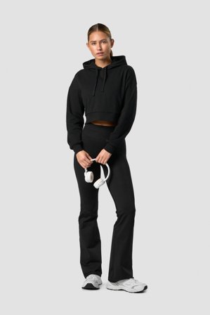 ICANIWILL - Recharge Cropped Hoodie Wmn Black - Damen - ICIW