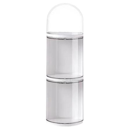 Figuurien säilytyslaatikko läpinäkyvä seinään kiinnitettävä nukkefiguurien näyttölaatikko näyttelylaatikko 3 kerrosta 11x35,5cm