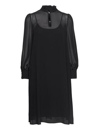 Dijuna Knælang Kjole Sort BOSS